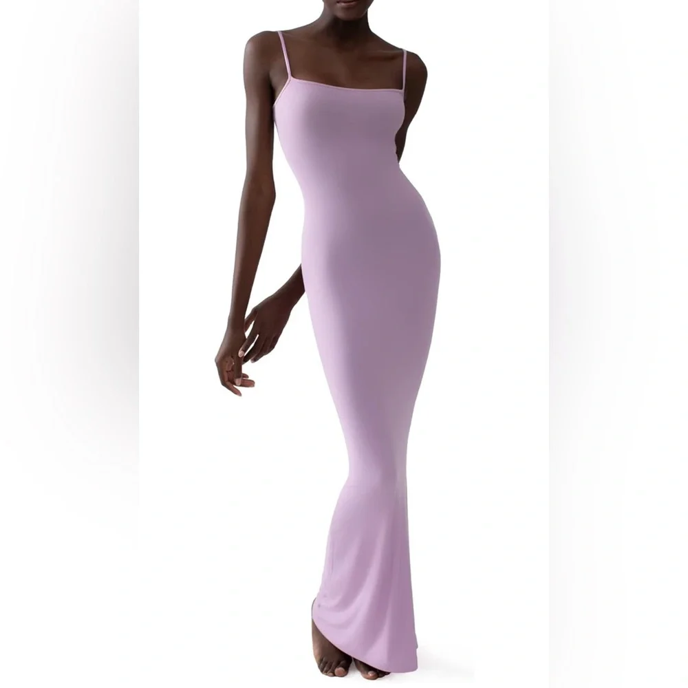 Pumiey Slip Maxi Dress - Periwinkle - Picture 1 of 4